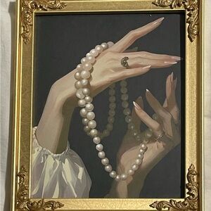 Elegant Grace Pearl Necklace Art